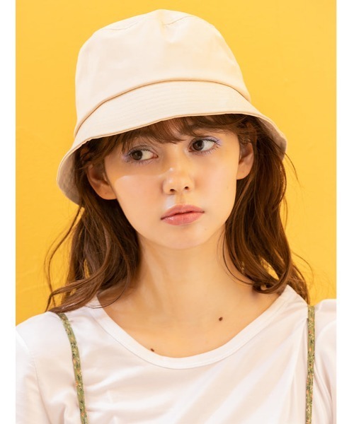 fifth（フィフス）の「シンプルバケットハット（キャップ・レディース・ブラック/アイボリー・FREE）」の15枚目の写真