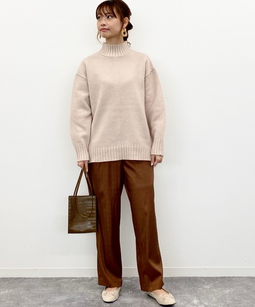 archives（アルシーヴ）の「ジャガードサテンイージーパンツ（その他パンツ・レディース・アイボリー/ベージュ/ブラウン・MEDIUM）」の12枚目の写真