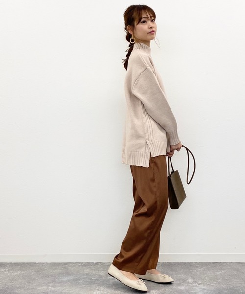 archives（アルシーヴ）の「ジャガードサテンイージーパンツ（その他パンツ・レディース・アイボリー/ベージュ/ブラウン・MEDIUM）」の13枚目の写真