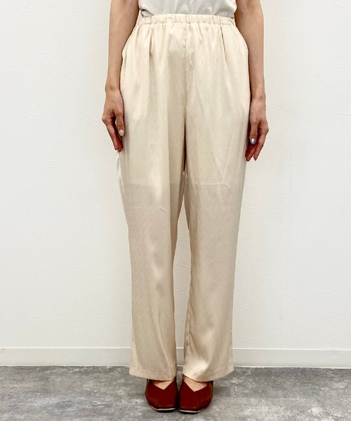 archives（アルシーヴ）の「ジャガードサテンイージーパンツ（その他パンツ・レディース・アイボリー/ベージュ/ブラウン・MEDIUM）」の17枚目の写真