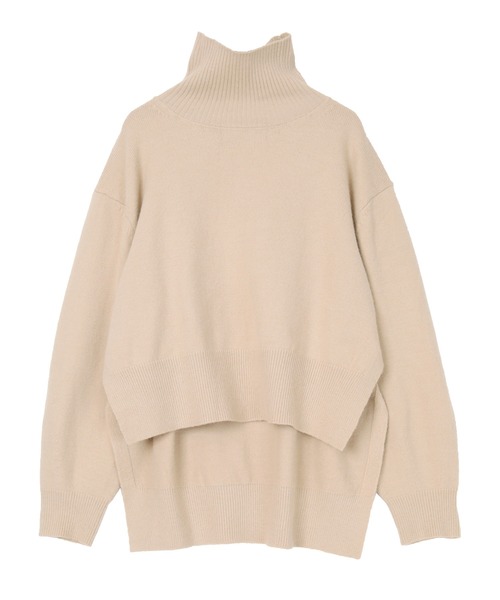 UR'S（ユアーズ）の「ｻｲﾄﾞｽﾘｯﾄﾀｰﾄﾙﾆｯﾄ（ニット/セーター・レディース・ブラック/グレー/ベージュ系その他/ライトベージュ/ブルー/ネイビー・S/M）」の13枚目の写真