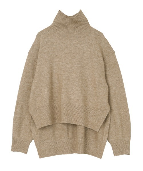 UR'S（ユアーズ）の「ｻｲﾄﾞｽﾘｯﾄﾀｰﾄﾙﾆｯﾄ（ニット/セーター・レディース・ブラック/グレー/ベージュ系その他/ライトベージュ/ブルー/ネイビー・S/M）」の15枚目の写真