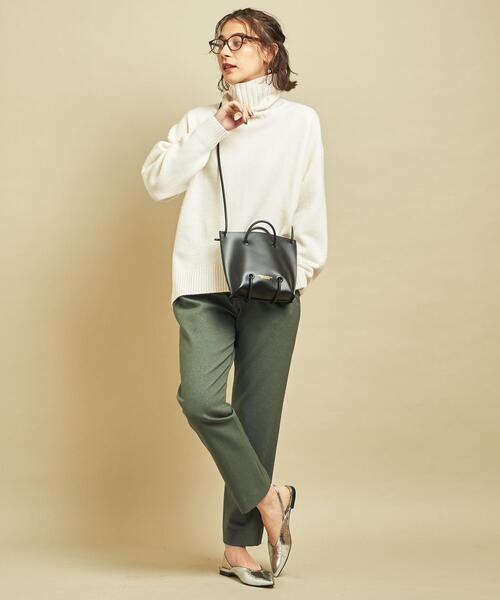 BEAUTY&YOUTH UNITED ARROWS(ビューティーアンドユースユナイテッドアローズ)の「BY∴ ツイードライクタックテーパードパンツ -ウォッシャブル- ◆(その他パンツ・レディース・ダークグレー/ベージュ/ケリー/パープル・LARGE/MEDIUM/SMALL)」の18枚目の写真