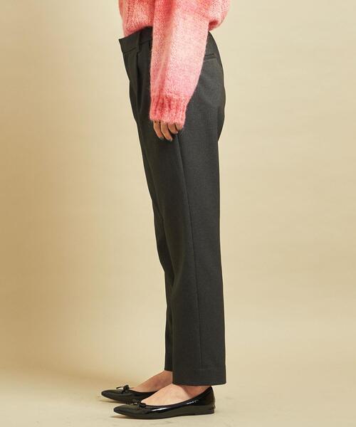BEAUTY&YOUTH UNITED ARROWS(ビューティーアンドユースユナイテッドアローズ)の「BY∴ ツイードライクタックテーパードパンツ -ウォッシャブル- ◆(その他パンツ・レディース・ダークグレー/ベージュ/ケリー/パープル・LARGE/MEDIUM/SMALL)」の14枚目の写真