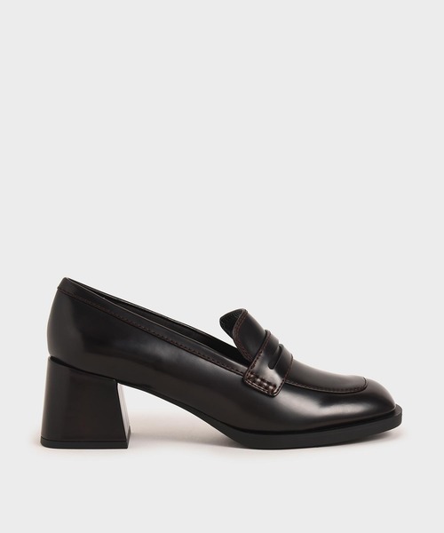 CHARLES & KEITH ペニーローファー パンプス 【再入荷】（Black