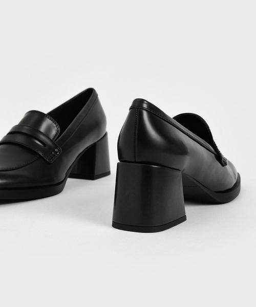 CHARLES & KEITH(チャールズ & キース)の「ペニーローファーパンプス / Penny Loafers Pumps(ローファー・レディース・ブラック/ブラウン/バーガンディー・22.5cm/23cm/23.5cm/24.5cm/25cm/25.5cm)」の5枚目の写真