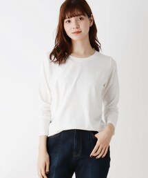 SHOO・LA・RUE | 【M-LL】ラウンドヘムベーシックTシャツ(Tシャツ/カットソー)