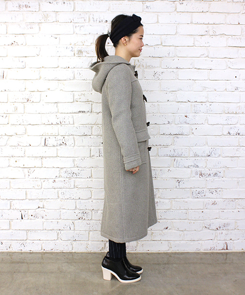 mystic（ミスティック）の「ひざ丈ダッフルコート（ダッフルコート・レディース・アイボリー/ブラック/グレー/ネイビー・FREE）」の5枚目の写真