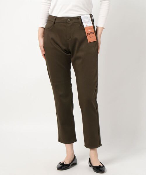 RAG MACHINE（ラグマシーン）の「【RAG MACHINE】「nobee」 楽伸びサテンフリースパンツ（その他パンツ・レディース・オリーブ/ブラック/ベージュ/ブラウン・M/L）」の4枚目の写真