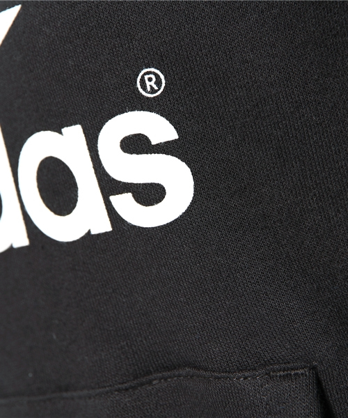 adidas Originals（アディダスオリジナルス）の「ウィメンズ アディダス オリジナルス ロゴ パーカ adidas Originals TREFOIL HOODIE W（パーカー・レディース・ブラック/グレー・MEDIUM/SMALL）」の11枚目の写真