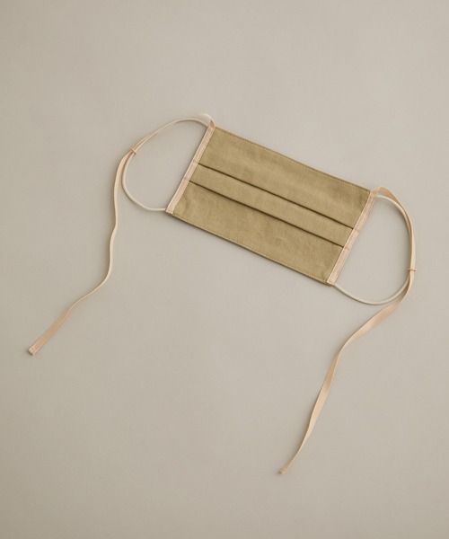 ADAM ET ROPE'(アダムエロペ)の「【WEB限定】イヤーリボンつきマスク(その他小物・レディース・ベージュ/オフホワイト/キナリ・FREE)」の4枚目の写真