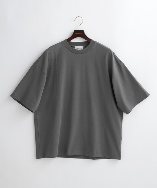 EMMA CLOTHES(エマクローズ)の「シルケットライク天竺 オーバーサイズS/Sカットソー 無地T トップス Tシャツ MERCERIZATION COTTON OVERSIZED SS TEE - EMMA CLOTHES-(Tシャツ/カットソー・メンズ・ホワイト/ブラック/グレー系その他/グリーン系その他/ブルー系その他/パープル系その他/ライトベージュ/グレー系その他2・S/M/L)」の11枚目の写真