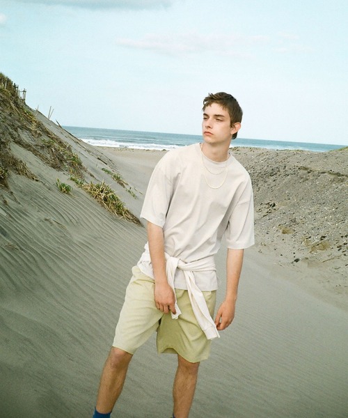 EMMA CLOTHES(エマクローズ)の「シルケットライク天竺 オーバーサイズS/Sカットソー 無地T トップス Tシャツ MERCERIZATION COTTON OVERSIZED SS TEE - EMMA CLOTHES-(Tシャツ/カットソー・メンズ・ホワイト/ブラック/グレー系その他/グリーン系その他/ブルー系その他/パープル系その他/ライトベージュ/グレー系その他2・S/M/L)」の19枚目の写真