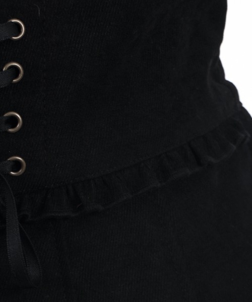 axes femme POETIQUE(アクシーズファムポエティック)の「レースアップキュロットパンツ(その他パンツ・レディース・ワイン/グリーン/ブラック・MEDIUM)」の13枚目の写真