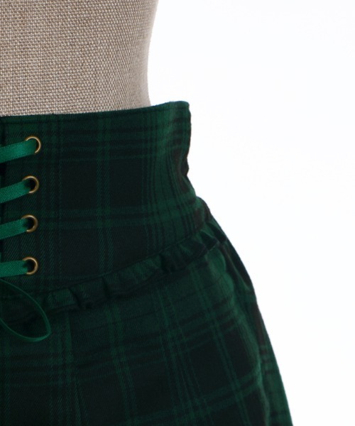 axes femme POETIQUE(アクシーズファムポエティック)の「レースアップキュロットパンツ(その他パンツ・レディース・ワイン/グリーン/ブラック・MEDIUM)」の19枚目の写真