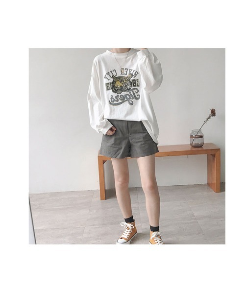 DEVICE（デバイス）の「ヴィンテージライク タイガープリント長袖 ロングスリーブ ロンT Tシャツ（Tシャツ/カットソー・メンズ・ホワイト/ブラック・FREE）」の22枚目の写真