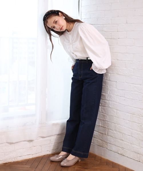 one after another NICE CLAUP（ワンアフターアナザーナイスクラップ）の「キラキラvintageボタンブラウス（シャツ/ブラウス・レディース・オフホワイト/ブラック/ベージュ・FREE）」の14枚目の写真