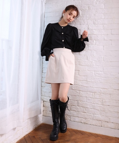 one after another NICE CLAUP（ワンアフターアナザーナイスクラップ）の「キラキラvintageボタンブラウス（シャツ/ブラウス・レディース・オフホワイト/ブラック/ベージュ・FREE）」の18枚目の写真