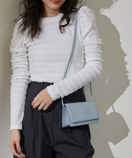 ECRIRE(エクリール)の「シアーパフカットプル(Tシャツ/カットソー・レディース・ブラック/オフホワイト/ブラウン・フリー)」の12枚目の写真