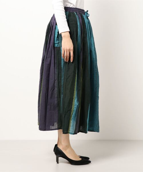 チャイハネ(チャイハネ)の「【チャイハネ】yul マルチストライプスカート(スカート・レディース・ベージュ/ブラック/グリーン・FREE)」の22枚目の写真