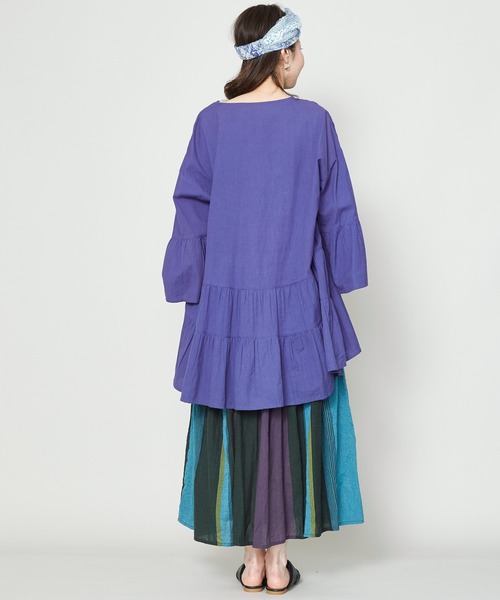 チャイハネ(チャイハネ)の「【チャイハネ】yul マルチストライプスカート(スカート・レディース・ベージュ/ブラック/グリーン・FREE)」の18枚目の写真