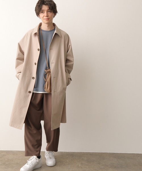 JUNRED（ジュンレッド）の「リラックスラグランステンカラーコート（ステンカラーコート・メンズ・グレー/グリーン・LL/M/L）」の16枚目の写真