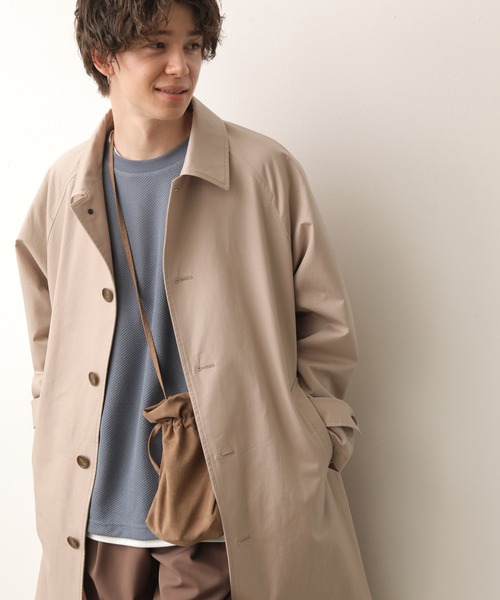 JUNRED（ジュンレッド）の「リラックスラグランステンカラーコート（ステンカラーコート・メンズ・グレー/グリーン・LL/M/L）」の21枚目の写真