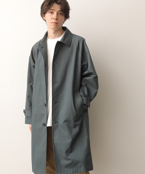 JUNRED（ジュンレッド）の「リラックスラグランステンカラーコート（ステンカラーコート・メンズ・グレー/グリーン・LL/M/L）」の15枚目の写真