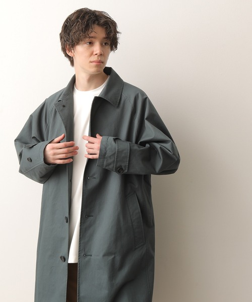 JUNRED（ジュンレッド）の「リラックスラグランステンカラーコート（ステンカラーコート・メンズ・グレー/グリーン・LL/M/L）」の17枚目の写真