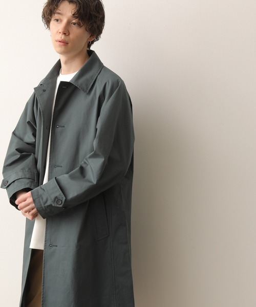 JUNRED（ジュンレッド）の「リラックスラグランステンカラーコート（ステンカラーコート・メンズ・グレー/グリーン・LL/M/L）」の22枚目の写真