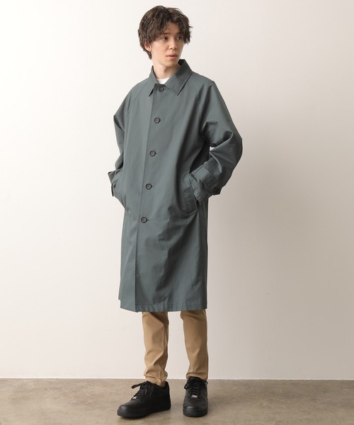 JUNRED（ジュンレッド）の「リラックスラグランステンカラーコート（ステンカラーコート・メンズ・グレー/グリーン・LL/M/L）」の13枚目の写真