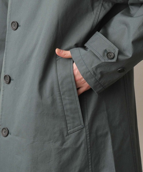 JUNRED（ジュンレッド）の「リラックスラグランステンカラーコート（ステンカラーコート・メンズ・グレー/グリーン・LL/M/L）」の14枚目の写真