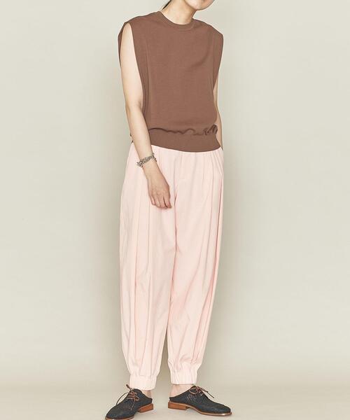 ASTRAET（アストラット）の「＜ASTRAET（アストラット）＞14G クルーネック ノースリーブニット◆（ニット/セーター・レディース・ホワイト/ブラック/ライム/モカ・FREE）」の8枚目の写真