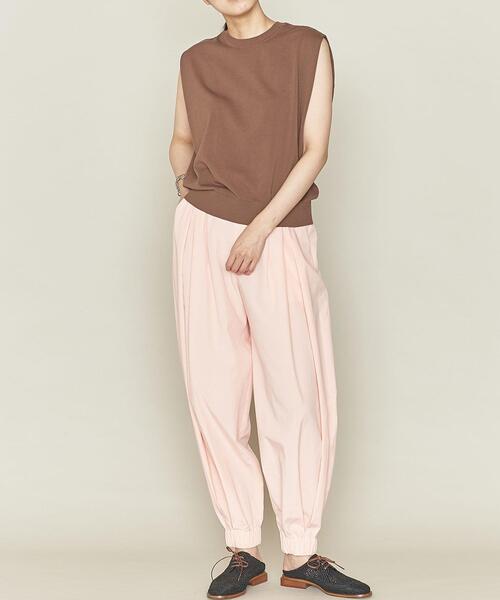 ASTRAET（アストラット）の「＜ASTRAET（アストラット）＞14G クルーネック ノースリーブニット◆（ニット/セーター・レディース・ホワイト/ブラック/ライム/モカ・FREE）」の9枚目の写真