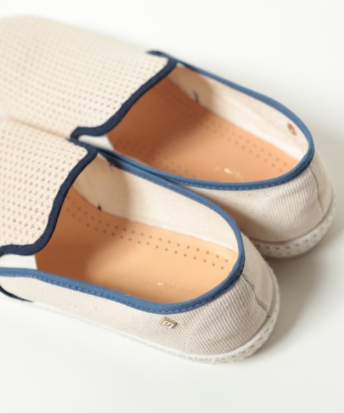 MEN'S BIGI（メンズビギ）の「＜Rivieras（リビエラ）＞ メッシュスリッポン（スリッポン・メンズ・ホワイト/ネイビー・01/02/03/04/05）」の9枚目の写真
