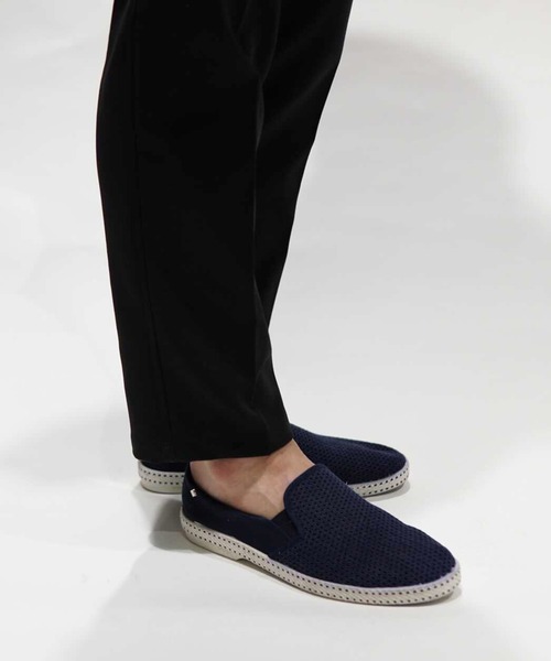 MEN'S BIGI（メンズビギ）の「＜Rivieras（リビエラ）＞ メッシュスリッポン（スリッポン・メンズ・ホワイト/ネイビー・01/02/03/04/05）」の8枚目の写真