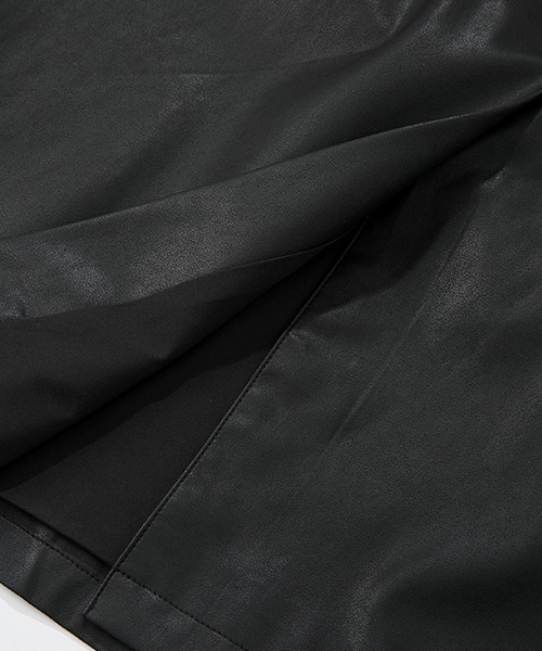 Fano Studios（ファノ ストゥディオズ）の「【Fano Studios】Pu leather gathered design middle skirt FC21B013（スカート・レディース・ブラック・L/S/M）」の15枚目の写真