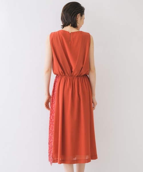 KATHARINE ROSS(キャサリンロス)の「【KATHARINE ROSS】●結婚式 アシメ切替プリーツミディドレス(ドレス・レディース・オレンジ・MEDIUM)」の6枚目の写真