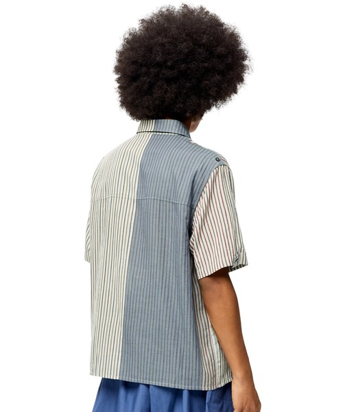 LOEWE（ロエベ）の「ストライプ ショートスリーブ シャツ (コットン)（シャツ/ブラウス・メンズ・マルチ・46）」の4枚目の写真
