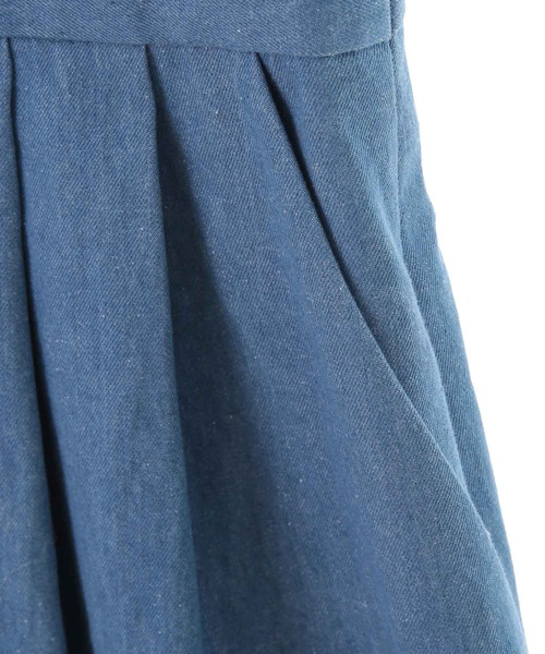 31 Sons de mode（トランテアン　ソン　ドゥ　モード）の「バックリボン肩フリルオールインワン（つなぎ/オールインワン・レディース・オフホワイト/ブルー・38/36）」の4枚目の写真