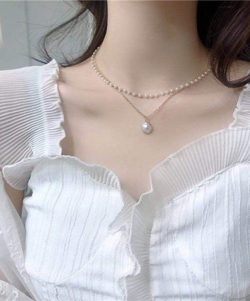 REBALANCE（リバランス）の「ネックレス　シンプルタイプ/重ねづけタイプ（ネックレス・レディース・その他/その他1/その他2/その他3/その他4/その他5/X/Y/Z/R/S/T/U/V/W/L/M/N/O/P/Q/F/G/H/I/J/K/その他6/A/B/C/D/E/その他10/その他12/その他11/その他9/その他8/その他7/その他16/その他17/その他18/その他19/その他13/その他14/その他15/その他22/その他20/その他21/その他23/その他29/その他30/その他31/その他32/その他24/その他25/その他26/その他27/その他28・ONE SIZE）」の2枚目の写真