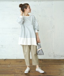 PUAL CE CIN | ピマコットンウエストゴムパンツ(その他パンツ)