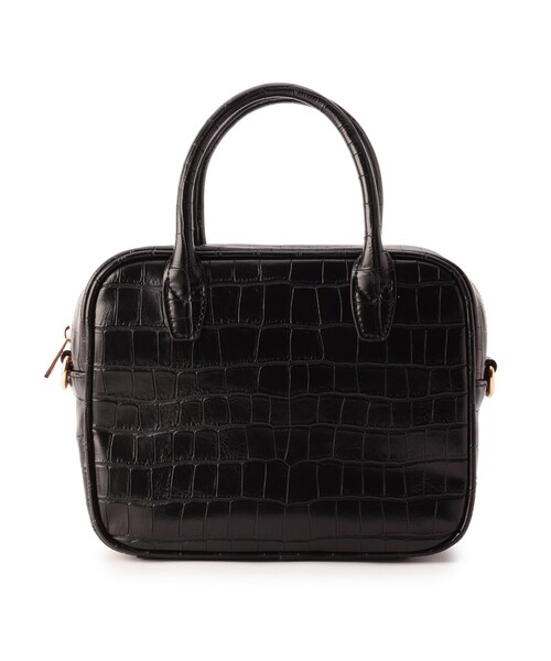 pink adobe（ピンクアドベ）の「◆【2WAY】スクエア ボストンバッグ（ボストンバッグ・レディース・ブラック系/ブラウン系9/ベージュ系/アイボリー系/ブルー系5・00）」の2枚目の写真