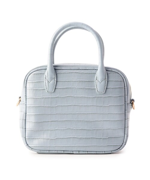 pink adobe（ピンクアドベ）の「◆【2WAY】スクエア ボストンバッグ（ボストンバッグ・レディース・ブラック系/ブラウン系9/ベージュ系/アイボリー系/ブルー系5・00）」の5枚目の写真