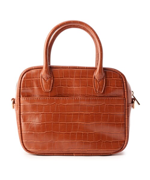 pink adobe（ピンクアドベ）の「◆【2WAY】スクエア ボストンバッグ（ボストンバッグ・レディース・ブラック系/ブラウン系9/ベージュ系/アイボリー系/ブルー系5・00）」の9枚目の写真