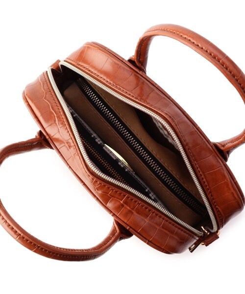 pink adobe（ピンクアドベ）の「◆【2WAY】スクエア ボストンバッグ（ボストンバッグ・レディース・ブラック系/ブラウン系9/ベージュ系/アイボリー系/ブルー系5・00）」の7枚目の写真