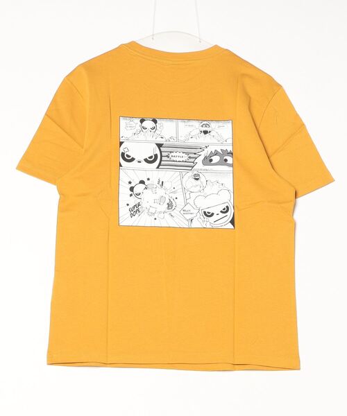 HIPANDA(ハイパンダ)の「HIPANDA ハイパンダ メンズ スノーパンダ漫画プリント 半袖Tシャツ(Tシャツ/カットソー・メンズ・ネイビー/マスタード/ホワイト/ブラック・MEDIUM/X-LARGE/SMALL/XX-LARGE/LARGE)」の12枚目の写真