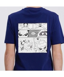 HIPANDA（ハイパンダ）の「HIPANDA ハイパンダ メンズ スノーパンダ漫画プリント 半袖Tシャツ（Tシャツ/カットソー）」