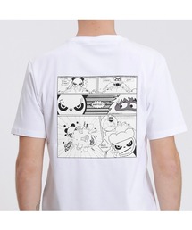 HIPANDA（ハイパンダ）の「HIPANDA ハイパンダ メンズ スノーパンダ漫画プリント 半袖Tシャツ（Tシャツ/カットソー）」