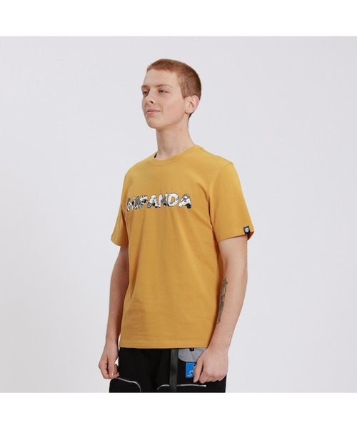 HIPANDA(ハイパンダ)の「HIPANDA ハイパンダ メンズ スノーパンダ漫画プリント 半袖Tシャツ(Tシャツ/カットソー・メンズ・ネイビー/マスタード/ホワイト/ブラック・MEDIUM/X-LARGE/SMALL/XX-LARGE/LARGE)」の13枚目の写真